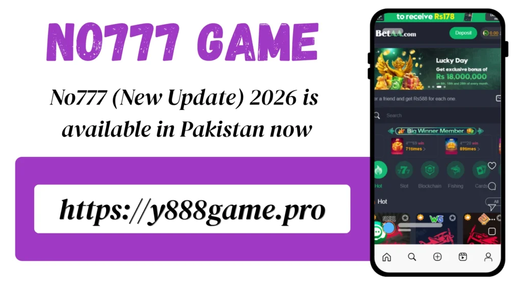 NO777 Game interface screenshot