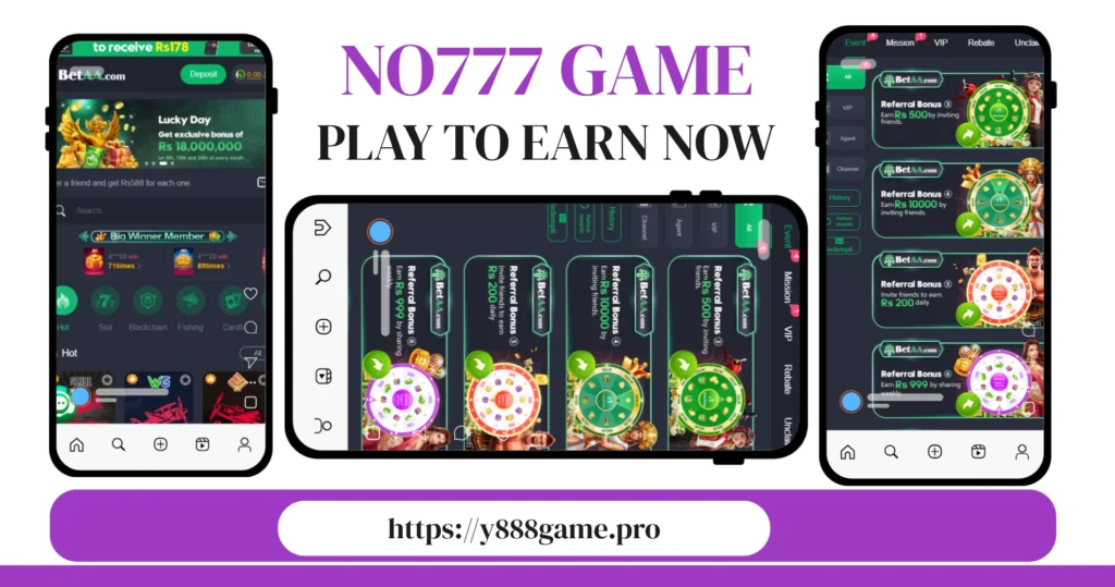 NO777 Game rewards