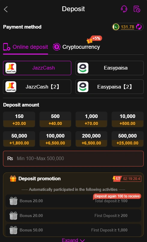 Y888 Game deposit